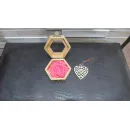 Шкатулка «Ажурное сердце» (Светлое дерево, Прозрачное масло)